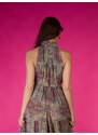 OBI Φόρεμα Γυναικείο με Print - Μπορντό - 016001