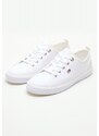 Γυναικεία Παπούτσια Casual Canvas.Sneaker Άσπρο Πάνινο Tommy Hilfiger
