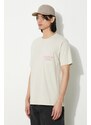 Βαμβακερό μπλουζάκι Universal Works Print Pocket Tee ανδρικό, χρώμα: μπεζ, 30611.DRIFTWOOD
