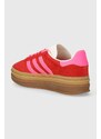 Σουέτ αθλητικά παπούτσια adidas Originals Gazelle Bold W χρώμα: κόκκινο, IH7496