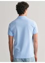Gant Polo μπλούζα κανονική γραμμή capri blue βαμβακερό