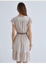 Celestino Κρουαζέ mini φόρεμα με βολάν μπεζ για Γυναίκα