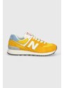 Αθλητικά New Balance 574 χρώμα: κίτρινο, WL574YJ2