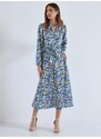 Celestino Floral σεμιζιέ φόρεμα μπλε για Γυναίκα