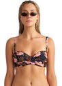 Γυναικείο Μαγιό BLU4U Bikini Top “Pink Blooms” Strapless Cup D
