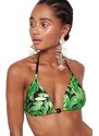 Γυναικείο Μαγιό BLUEPOINT Bikini Top “Green Party” Τρίγωνο