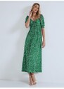 Celestino Φόρεμα με δέσιμο πρασινο για Γυναίκα