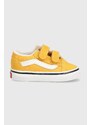 Παιδικά πάνινα παπούτσια Vans Old Skool V χρώμα: κίτρινο