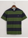 Gant T-shirt ριγέ κανονική γραμμή pine green βαμβακερό