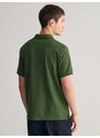 Gant Polo μπλούζα κανονική γραμμή pine green βαμβακερό