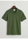 Gant Polo μπλούζα κανονική γραμμή pine green βαμβακερό