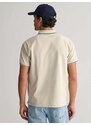 Gant Polo μπλούζα κανονική γραμμή μπεζ βαμβακερό