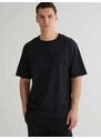 Gant T-shirt κανονική γραμμή μαύρο βαμβακερό