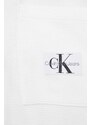 Βαμβακερό πουκάμισο Calvin Klein Jeans χρώμα: άσπρο, J20J223360