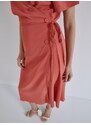 Celestino Κρουαζέ midi μονόχρωμο φόρεμα κεραμιδι για Γυναίκα