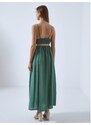 Celestino Μονόχρωμο φόρεμα με τιράντες πρασινο για Γυναίκα