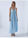 Celestino Μονόχρωμο φόρεμα με τιράντες γαλαζιο για Γυναίκα