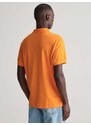 Gant Polo μπλούζα κανονική γραμμή πορτοκαλί βαμβακερό