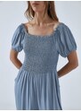 Celestino Ολόσωμη φόρμα με σφηκοφωλιά μπλε ραφ για Γυναίκα