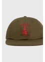 Βαμβακερό καπέλο του μπέιζμπολ Maharishi Dragon Anniversary χρώμα: πράσινο, 1276.OLIVE