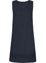 Celestino Αμάνικο φόρεμα με λινό σκουρο μπλε για Γυναίκα