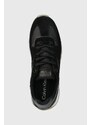 Αθλητικά Calvin Klein RUNNER LACE UP LTH/NYLON χρώμα: μαύρο, HW0HW02130