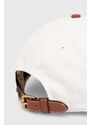 Βαμβακερό καπέλο του μπέιζμπολ Coach χρώμα: άσπρο