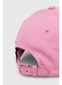 Βαμβακερό καπέλο του μπέιζμπολ Coach χρώμα: ροζ