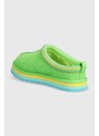 Παιδικές παντόφλες σουέτ UGG TAZZ χρώμα: πράσινο