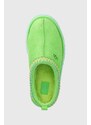 Παιδικές παντόφλες σουέτ UGG TAZZ χρώμα: πράσινο