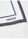 Hugo Μαντήλι λευκό μπλε σκούρο 33x33cm βαμβακερό