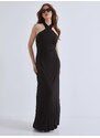 Celestino Φόρεμα με χιαστί δέσιμο μαυρο για Γυναίκα
