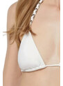 MICHAEL KORS Bikini Top String Chain Halter Straps MM7M039 100 white
