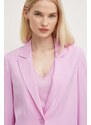 Σακάκι Sisley χρώμα: ροζ
