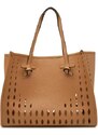 GIANNI CHIARINI Δερμάτινη τσάντα shopper + τσαντάκι