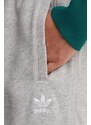 Βαμβακερό παντελόνι adidas Originals χρώμα: γκρι, IY4988