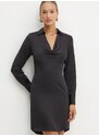 Φόρεμα Karl Lagerfeld χρώμα: μαύρο, 246W1300