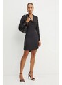 Φόρεμα Karl Lagerfeld χρώμα: μαύρο, 246W1300