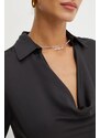 Φόρεμα Karl Lagerfeld χρώμα: μαύρο, 246W1300