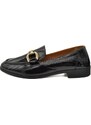 HAWKINS PREMIUM HAWKINS ΓΥΝΑΙΚΕΙΟ ΔΕΡΜΑΤΙΝΟ LOAFER ROM06 BLACK PATENT
