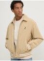 Μπουφάν Tommy Jeans χρώμα: μπεζ, DM0DM19626