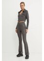 Παντελόνι φόρμας adidas Originals Femme Galore Rib Flared Legging χρώμα: γκρι, JN3024
