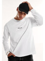 UnitedKind Mont Blanc Minimal, Long Sleeve Μπλούζα σε Λευκό Χρώμα