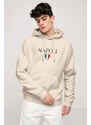 UnitedKind Napoli, Φούτερ με Κουκούλα σε Εκρού Χρώμα