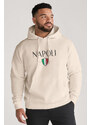 UnitedKind Napoli, Φούτερ με Κουκούλα σε Εκρού Χρώμα