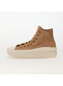 Converse Chuck Taylor All Star Move Platform Colorful Suede Coffee Rum/ Egret/ Black