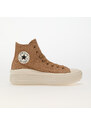 Converse Chuck Taylor All Star Move Platform Colorful Suede Coffee Rum/ Egret/ Black