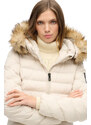 SUPERDRY FUJI FAUX FUR HOODED LONGLINE ΜΠΟΥΦΑΝ ΓΥΝΑΙΚΕΙΟ W5011790A-1KI