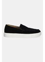 Μοκασίνια σουέτ Calvin Klein MOCCASIN SUEDE χρώμα: μαύρο, HM0HM01794