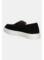 Μοκασίνια σουέτ Calvin Klein MOCCASIN SUEDE χρώμα: μαύρο, HM0HM01794